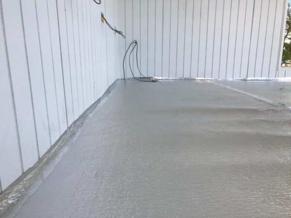 Floor foam installation