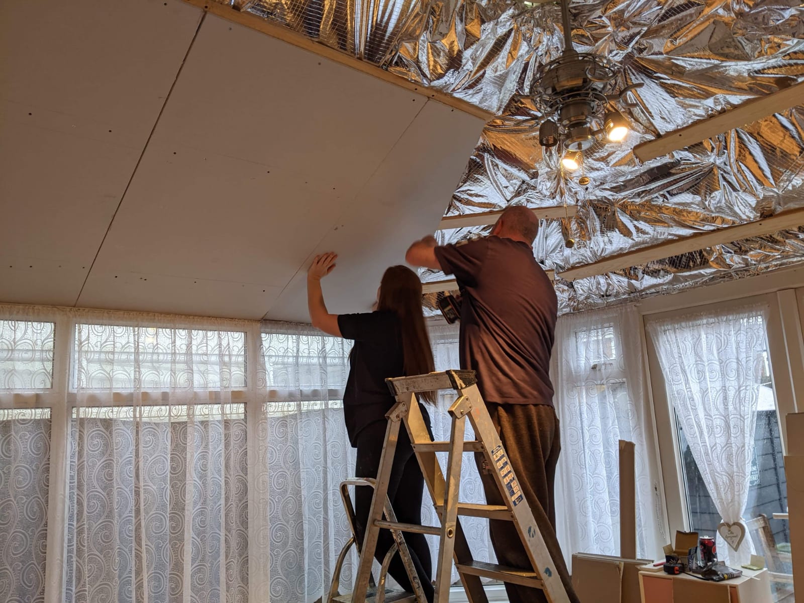 Putting up Plasterboard